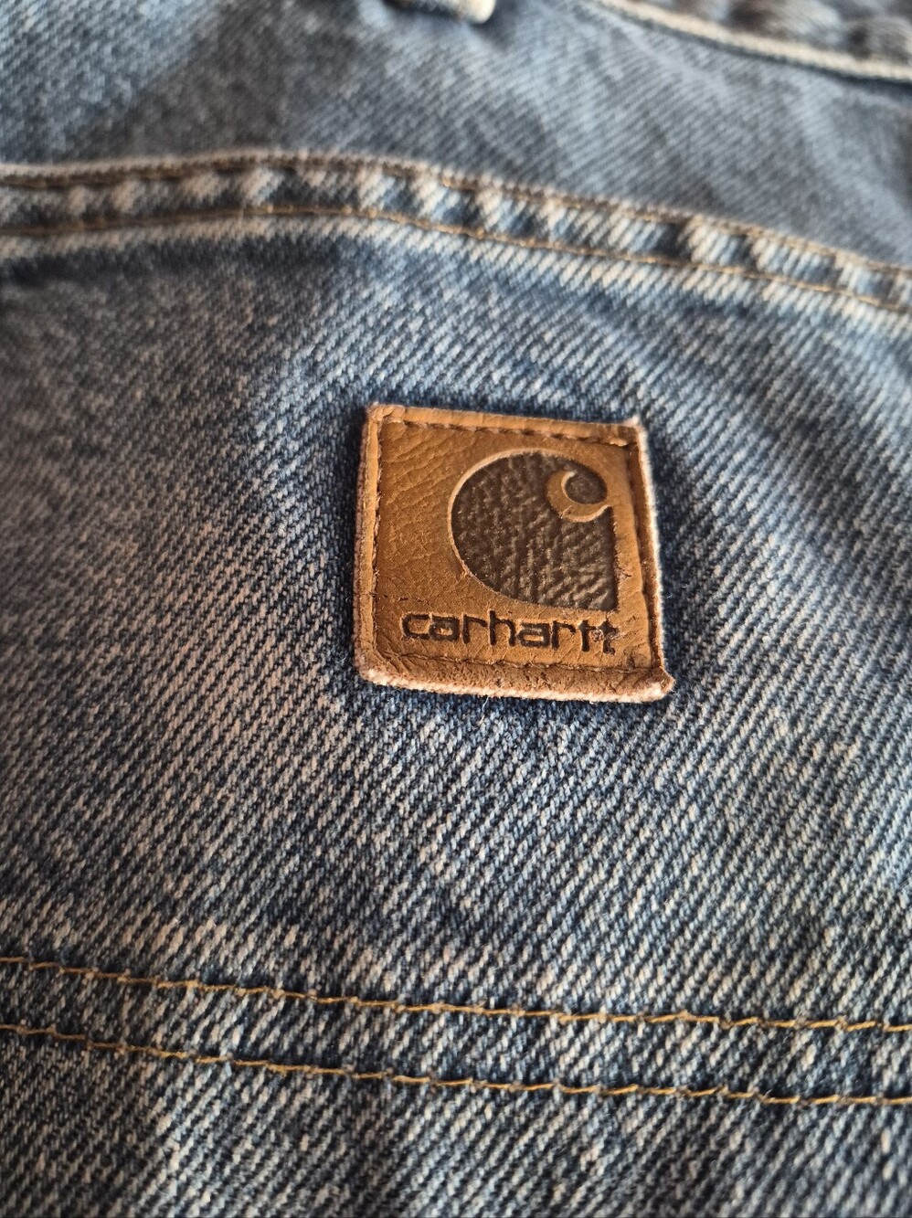 Vintage Carhartt Fleece Lined Jeans 36×31
